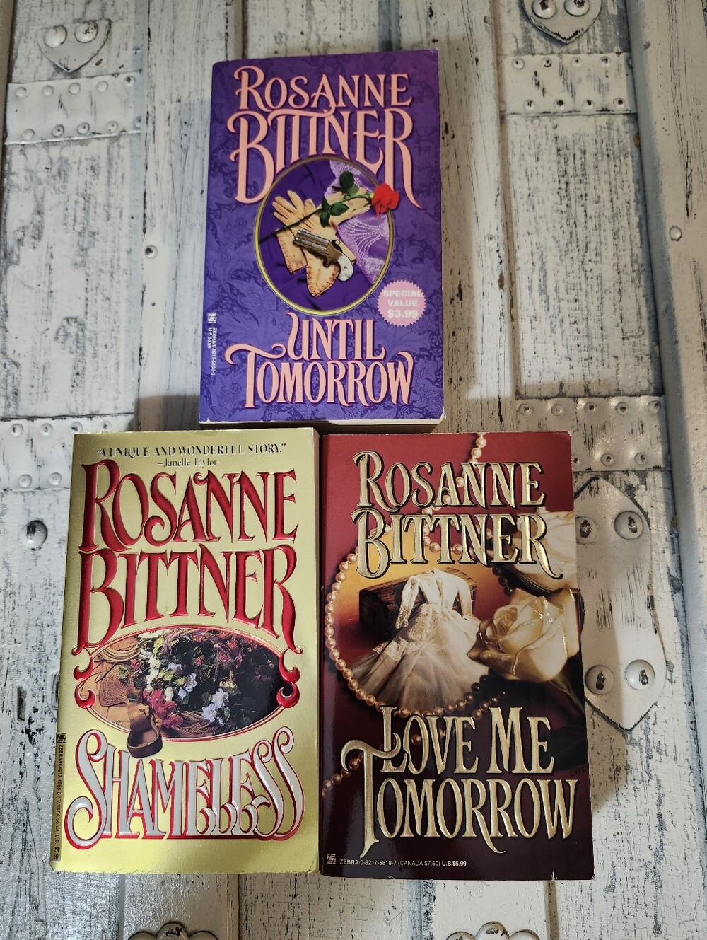 Vintage Rosanne Bittner Historical Romance Paperback Novel Set